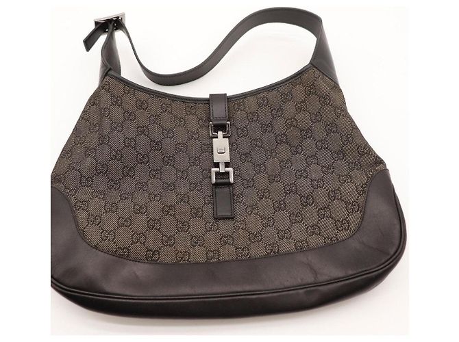 Borsa Hobo Gucci Jackie in tela GG Marrone - vista 6