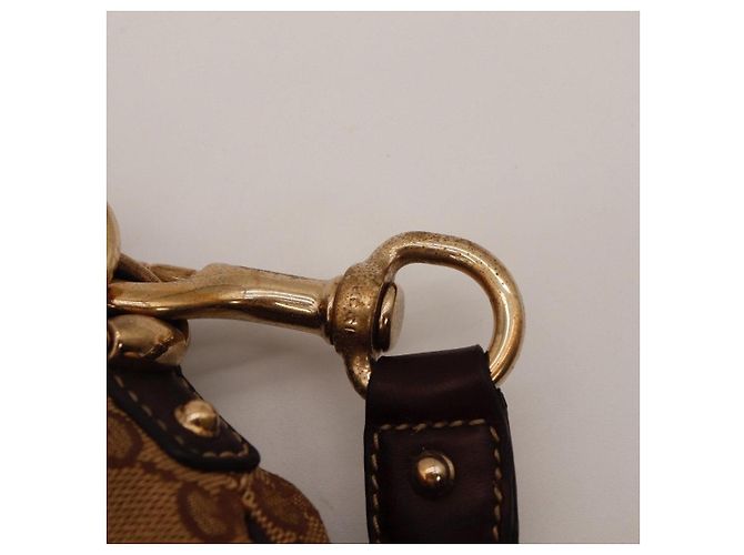 Bamboo Borsa Hobo Gucci Monogram con manico in bambù Marrone Monogramma - vista 9