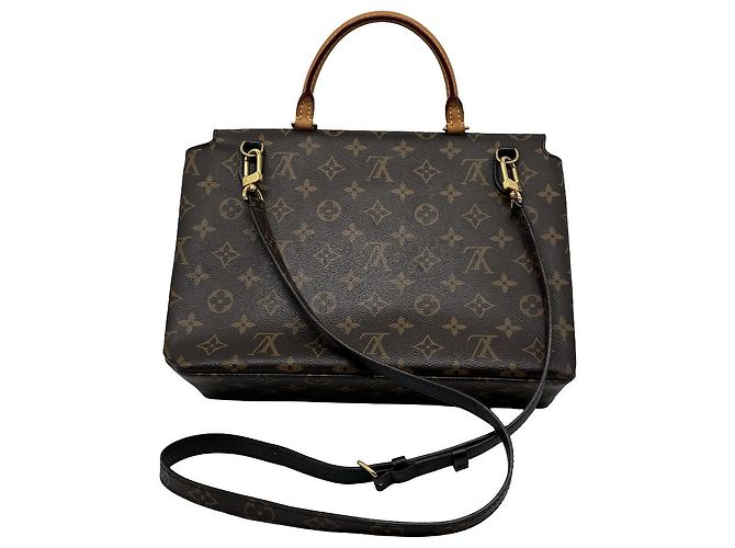 Louis Vuitton Marignan Monogram Canvas with Leather medium Marrone - vista 2