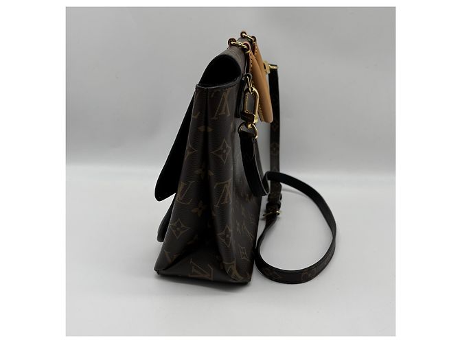 Louis Vuitton Marignan Monogram Canvas with Leather medium Marrone - vista 6