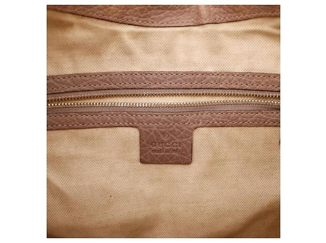 Bamboo Borsa Hobo Gucci in tela monogram con nappina in bambù Marrone - vista 8