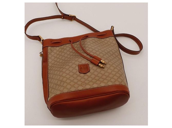 Céline Sac seau Celine Vintage Monogram Marron Beige - vue 6