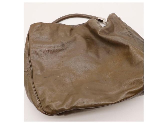Borsa Hobo Yves Saint Laurent Muse Two Marrone - vista 6