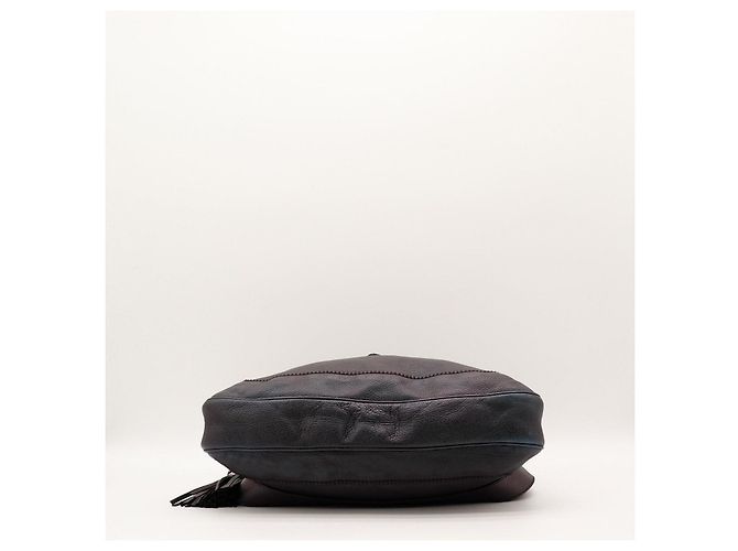 Bamboo Borsa hobo Gucci in pelle nera con nappa in bambù Nero - vista 5