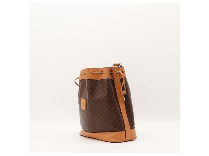 Céline Sac seau Vintage Celine Monogram Marron - vue 2