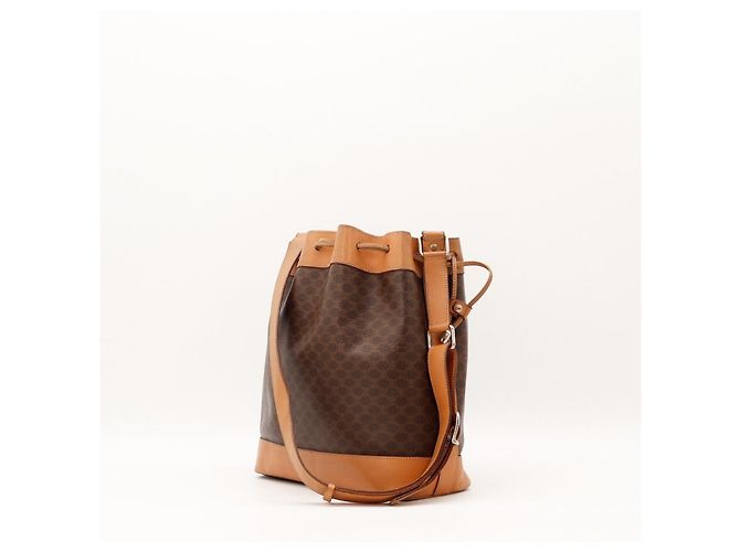 Céline Sac seau Vintage Celine Monogram Marron - vue 4