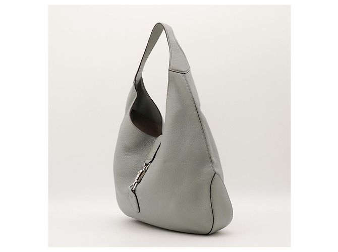 Borsa hobo Gucci Jackie 1961 Small in pelle grigia Grigio - vista 2