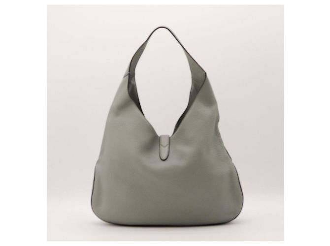 Borsa hobo Gucci Jackie 1961 Small in pelle grigia Grigio - vista 3