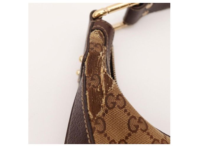 Borsa Hobo Gucci Monogram Bamboo Marrone Monogramma - vista 10