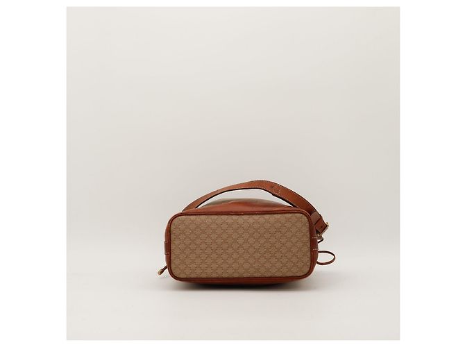 Céline Borsa a secchiello Celine Triomphe Canvas Marrone Beige - vista 5