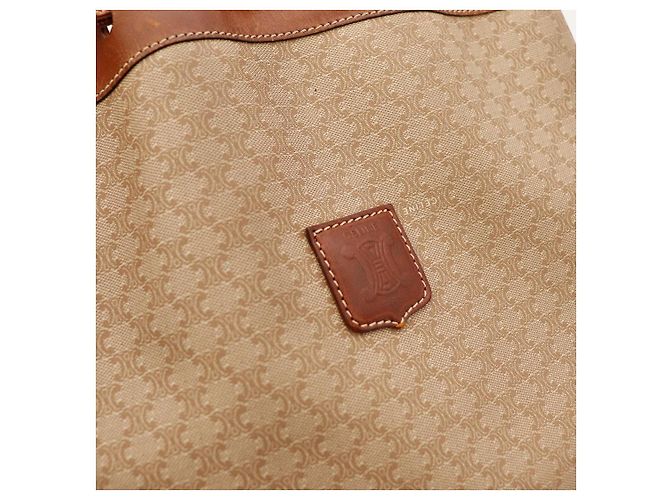 Céline Borsa a secchiello Celine Triomphe Canvas Marrone Beige - vista 7