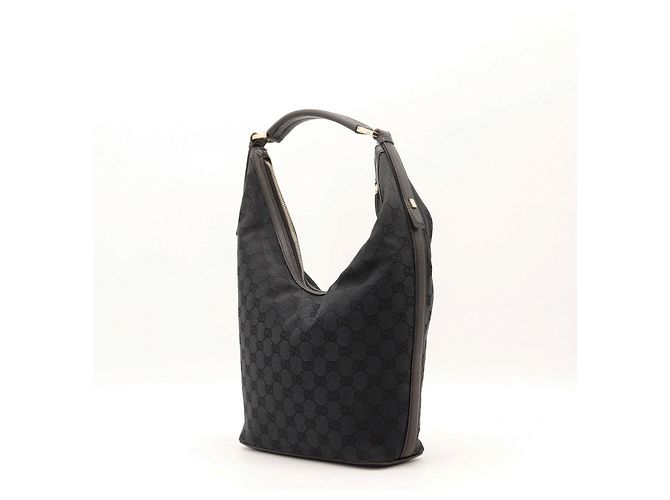 Borsa Hobo Gucci in tela monogram Nero - vista 2