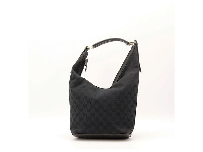 Borsa Hobo Gucci in tela monogram Nero - vista 3