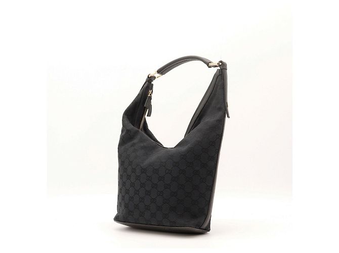 Borsa Hobo Gucci in tela monogram Nero - vista 4