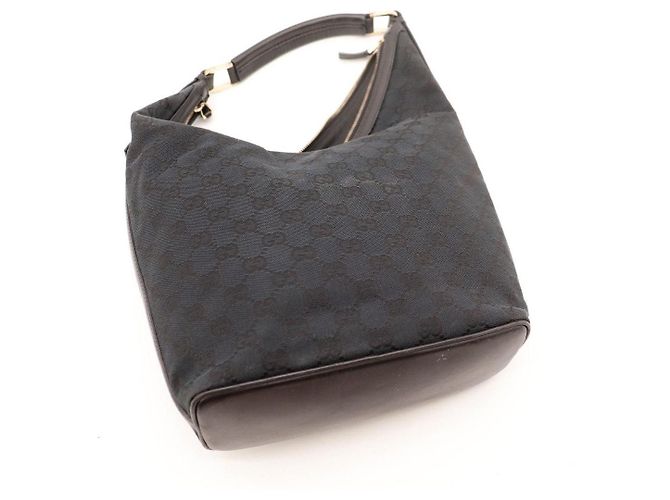 Borsa Hobo Gucci in tela monogram Nero - vista 6