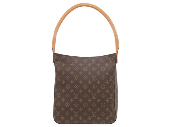 Borsa a tracolla Louis Vuitton Looping GM Monogram Marrone Monogramma - vista 2