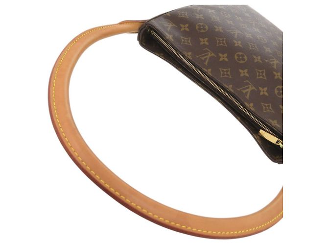 Borsa a tracolla Louis Vuitton Looping GM Monogram Marrone Monogramma - vista 7