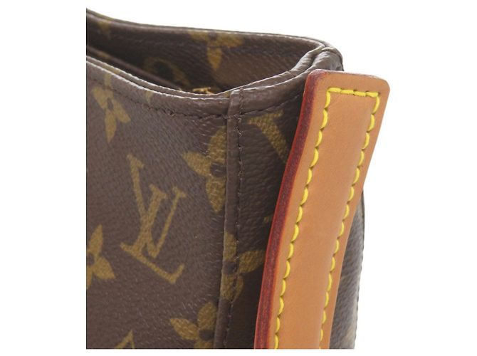 Borsa a tracolla Louis Vuitton Looping GM Monogram Marrone Monogramma - vista 9