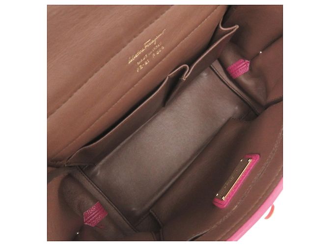 Borsa a tracolla in pelle Sofia Gancini Salvatore Ferragamo Rosa - vista 4