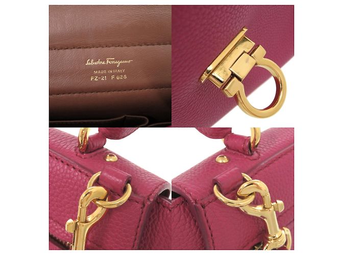 Borsa a tracolla in pelle Sofia Gancini Salvatore Ferragamo Rosa - vista 6