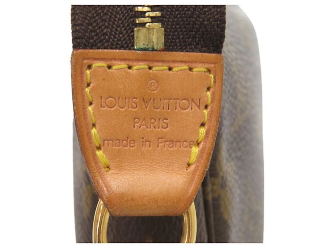 Louis Vuitton Pochette Accessoires Monogram Handbag Marrone Monogramma - vista 8