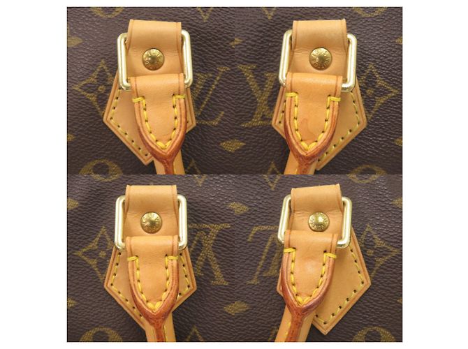 Borsa Louis Vuitton Speedy 35 Monogram Marrone Monogramma - vista 8