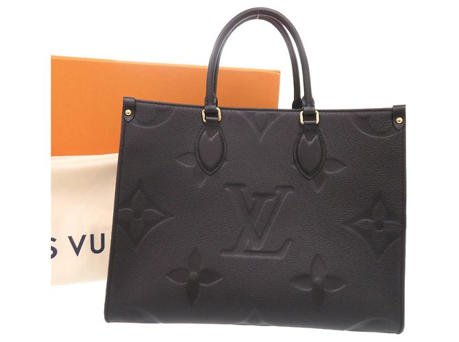 Borsa Tote Louis Vuitton OnTheGo MM Monogram Empreinte Nero - vista 2