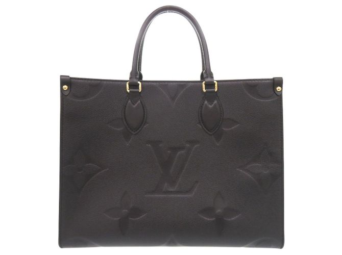 Borsa Tote Louis Vuitton OnTheGo MM Monogram Empreinte Nero - vista 3