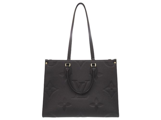 Borsa Tote Louis Vuitton OnTheGo MM Monogram Empreinte Nero - vista 4