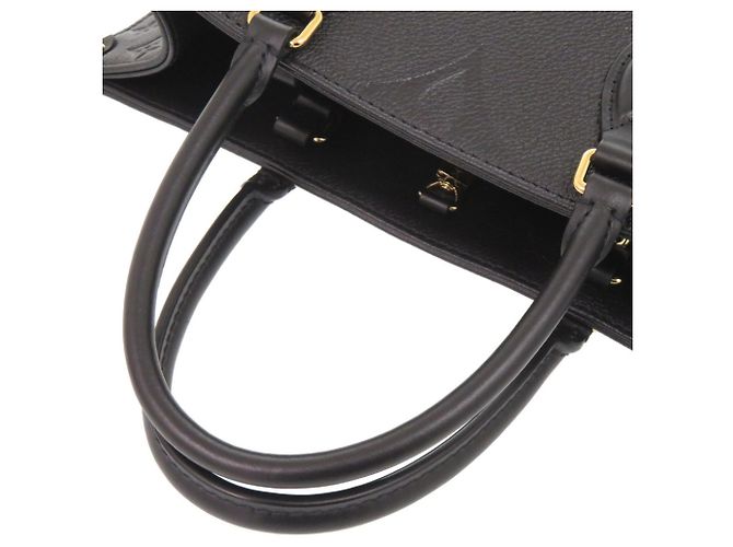 Borsa Tote Louis Vuitton OnTheGo MM Monogram Empreinte Nero - vista 7