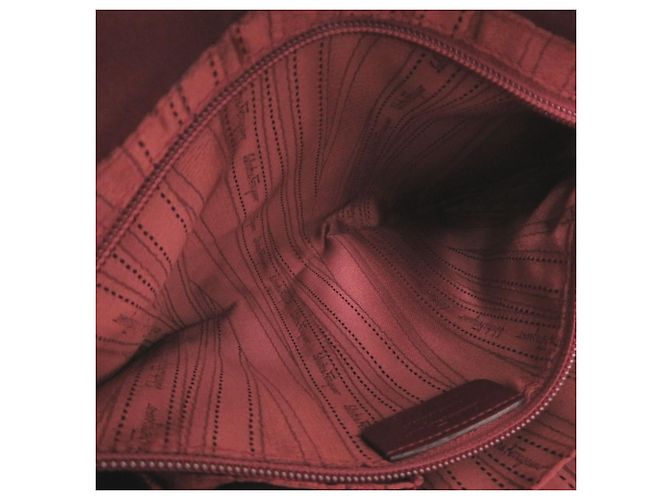 Borsa monospalla Salvatore Ferragamo Vara in pelle Bordeaux Bordò - vista 7