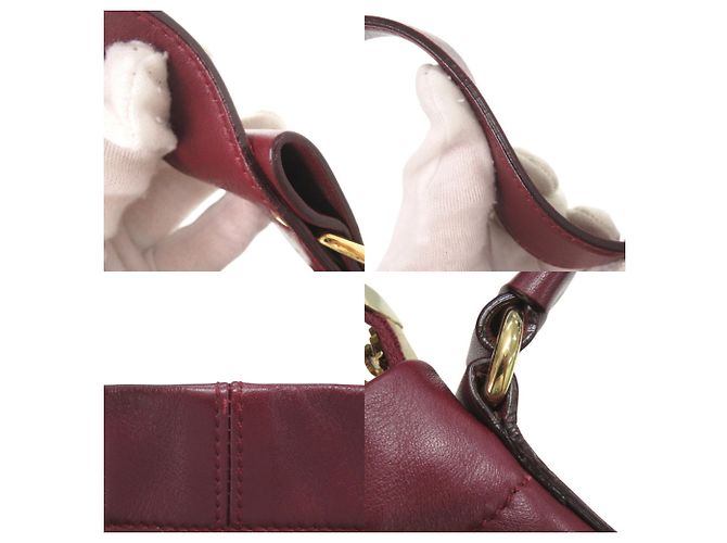 Borsa monospalla Salvatore Ferragamo Vara in pelle Bordeaux Bordò - vista 9