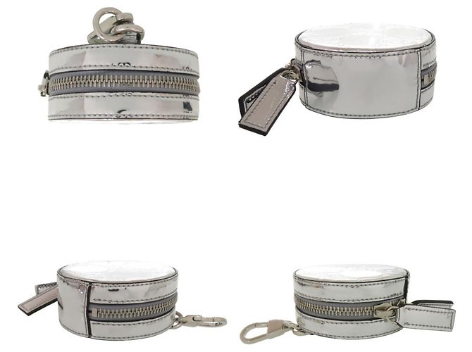 Accessorio Portachiavi Gucci GG Embossed Argento - vista 4