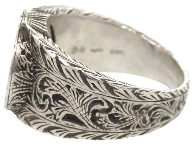 Anillo Gucci Interlocking G Arabesque Plata - vista 2