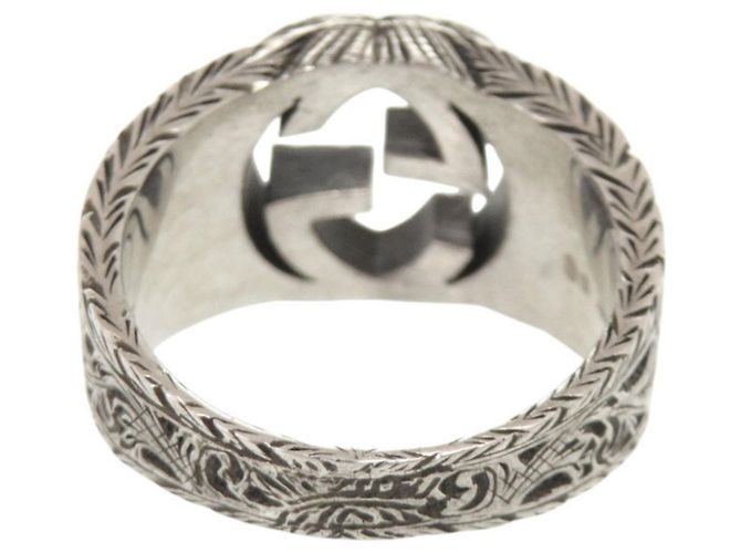 Anillo Gucci Interlocking G Arabesque Plata - vista 3