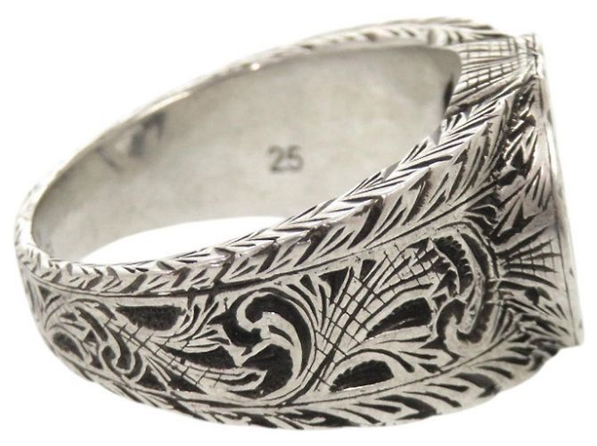 Anillo Gucci Interlocking G Arabesque Plata - vista 4