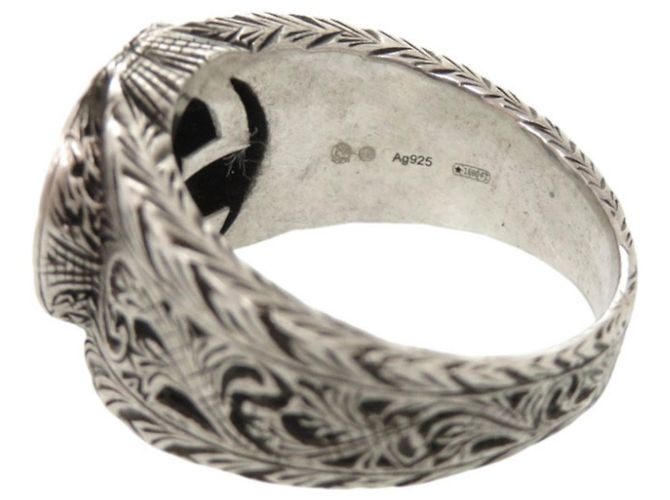Anillo Gucci Interlocking G Arabesque Plata - vista 6