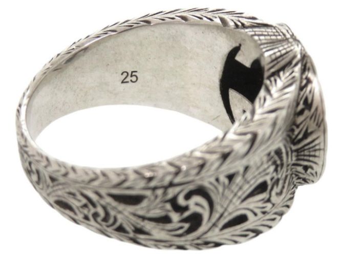 Anillo Gucci Interlocking G Arabesque Plata - vista 7