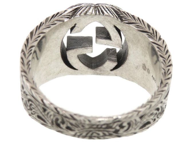 Anillo Gucci Interlocking G Arabesque Plata - vista 8