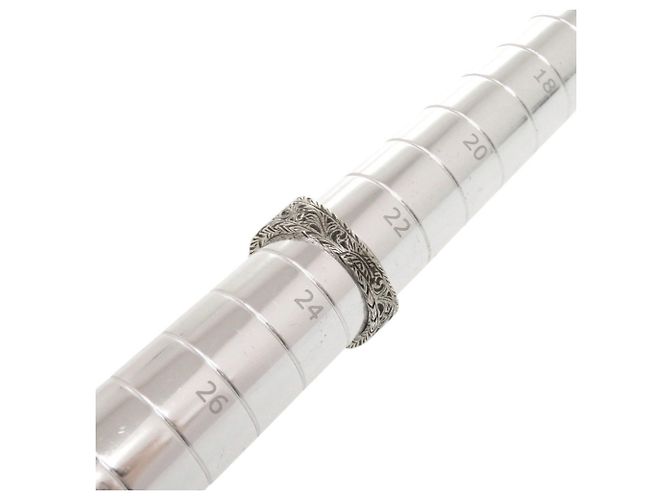 Anillo Gucci Interlocking G Arabesque Plata - vista 9