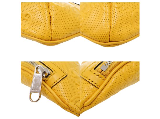 Borsa Sling Gucci in pelle gialla Giallo - vista 5