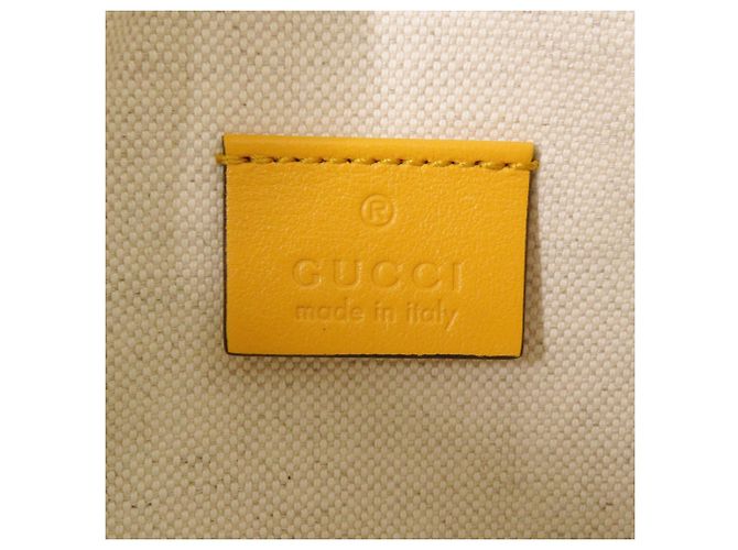 Borsa Sling Gucci in pelle gialla Giallo - vista 8