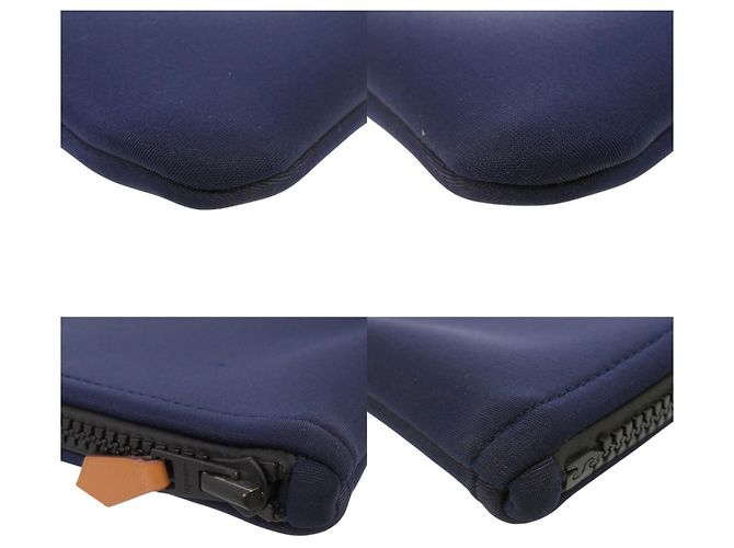 Hermès Borsa pochette Hermes Neoban GM in poliammide Navy Blu navy - vista 3