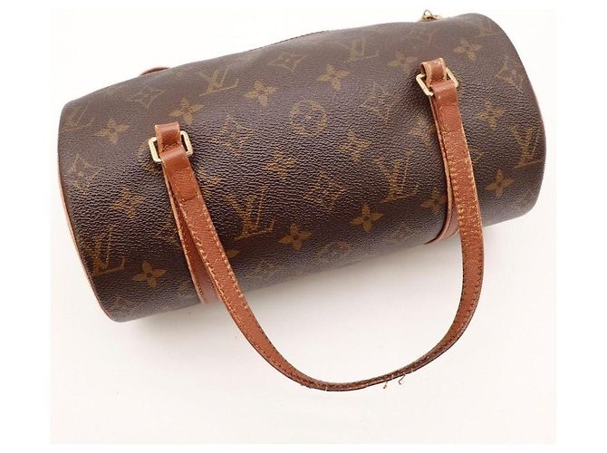 Borsa Louis Vuitton Monogram Papillon 30 Marrone Monogramma - vista 6