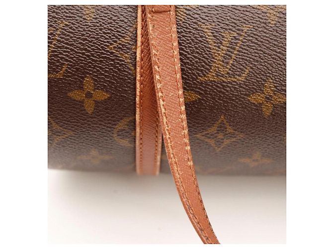 Borsa Louis Vuitton Monogram Papillon 30 Marrone Monogramma - vista 7