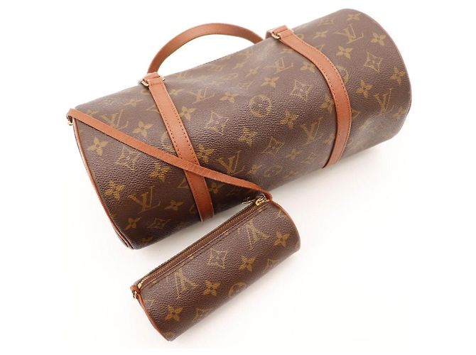 Louis Vuitton Papillon 30 Monogram Canvas Handtasche mit Beutel Braun Monogramm - Ansicht 6