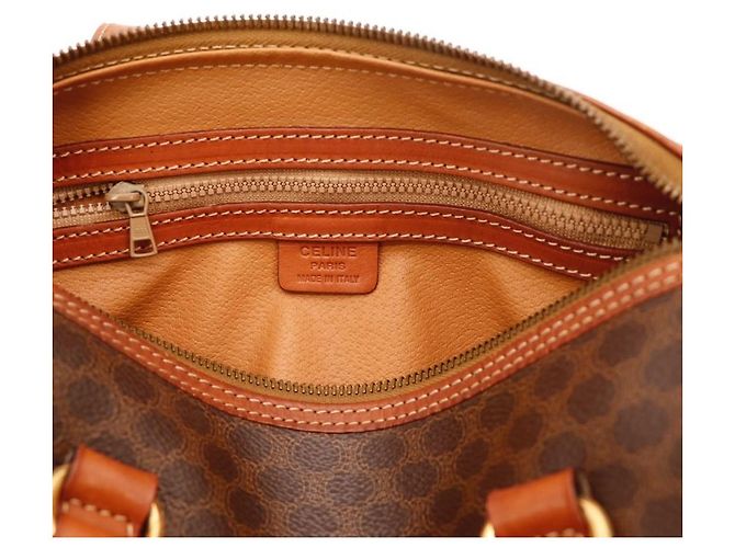 Céline Borsa Boston Celine Monogram Marrone Monogramma - vista 6
