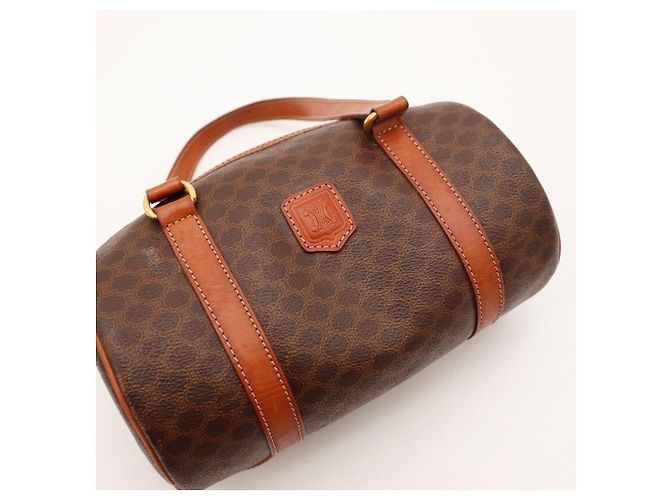 Céline Borsa Boston Celine Monogram Marrone Monogramma - vista 7
