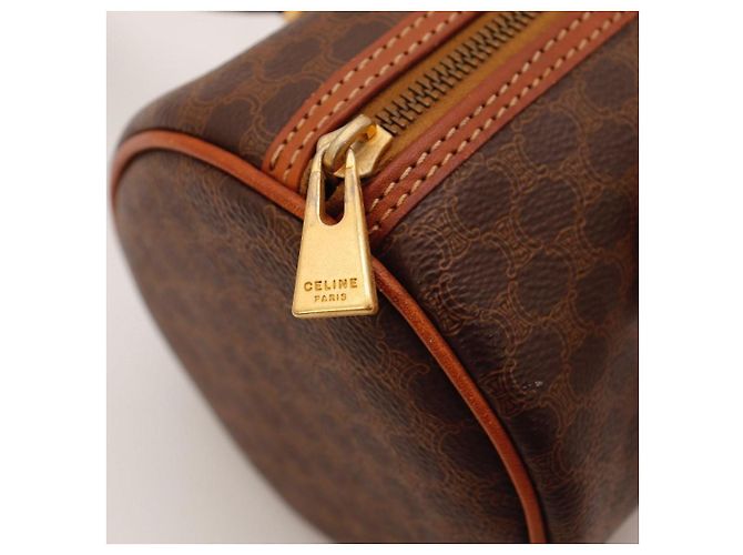 Céline Borsa Boston Celine Monogram Marrone Monogramma - vista 9