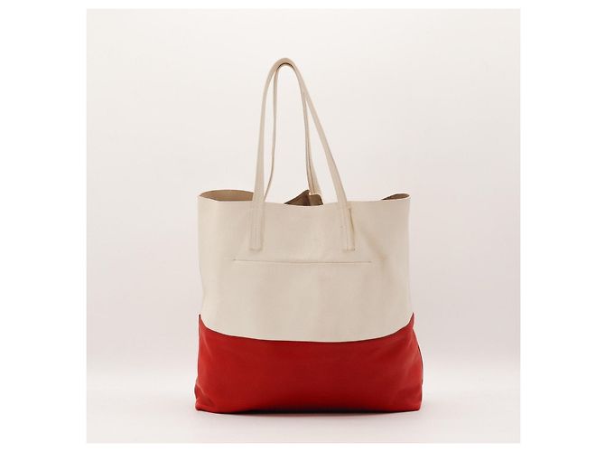 Borsa Tote Colorblock Miu Miu Bianco Rosso - vista 3